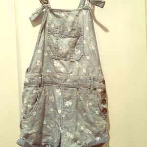 Free people short overalls